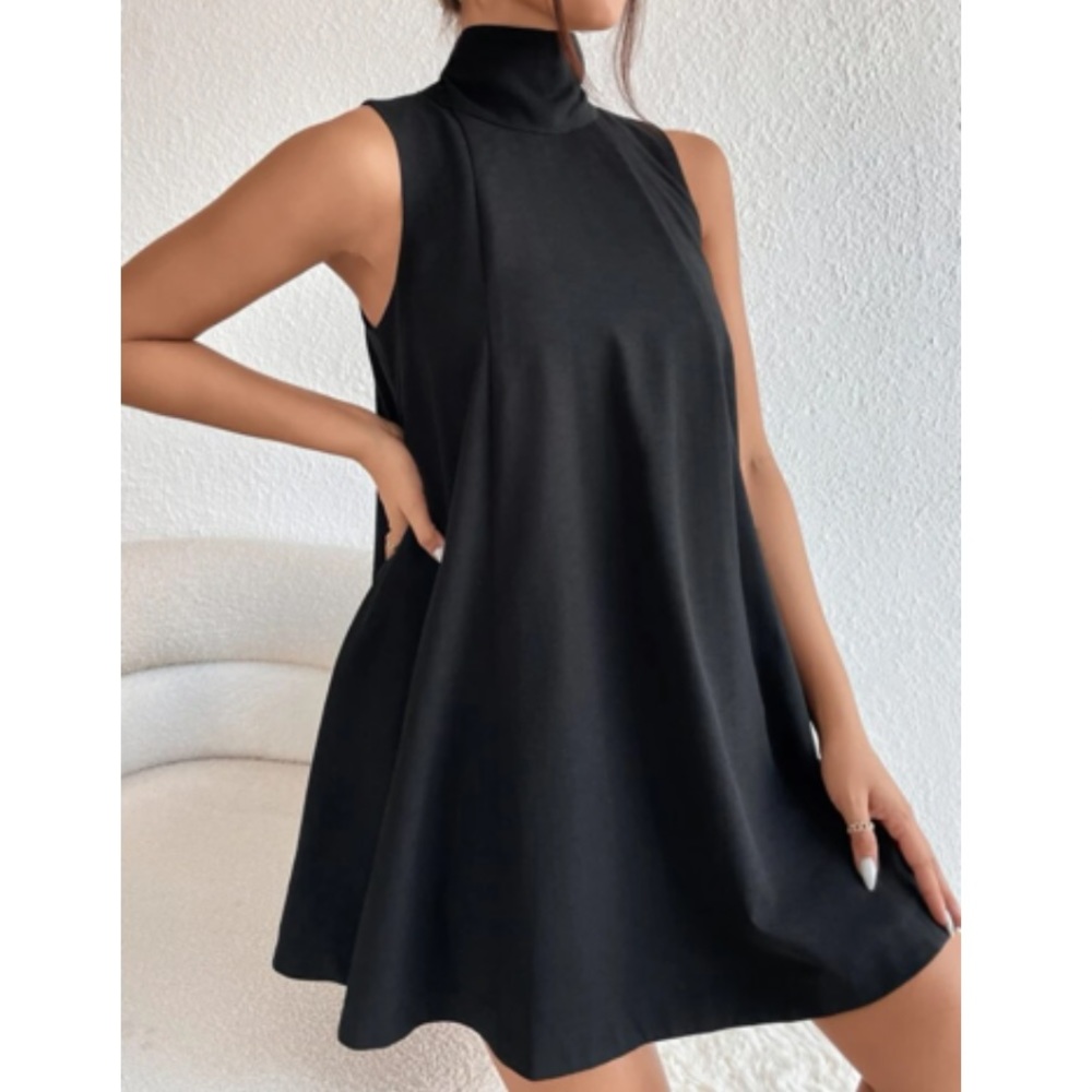 Luxe white tie back mini dress - Picture 12 of 16